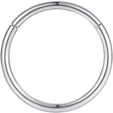 ORANGELOVE Allergnose Rings 20G 18G 16G 14G 12G 10G 8G 316l Bisutería de Septo Anillo de segmento Bisagra riz Anillo de labios riz Helix Cartílago - 1 pieza de plata de 16 g y 14 mm - Ver 5