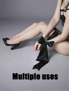 One Piece Sexy Eye Mask, Black Ribbon Eye Mask, Women's Party, Adult Exotic Matching Accessories, Unisex Multifunctional Sexy Hand And Leg Restraint Strap Eye Mask, Cute Eye Mask, Ribbon Mask, Sleep Mask, Sexy Gift For Women, Surprise, High Quality, Blackout Eye Mask, Japanese Lolita Cosplay For Couples, Eye Mask Ribbon Blackout Eye Mask COS Eye Mask Satin Sexy Cloth Band - Multicolor - View 6