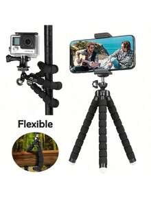 Statyw Octopus, uniwersalny uchwyt na telefon, przenośny statyw do aparatu z klipsem na telefon, wielofunkcyjny stojak na telefon, elastyczny statyw Octopus, wielofunkcyjny uchwyt na telefon, akcesoria do telefonów/uchwyt na telefon/kij do selfie, wiele dostępnych stylów, stojak do telefonu selfie na zimowe wakacje, podróże, aktywności na świeżym powietrzu, transmisje na żywo, nagrywanie w stabilnej pozycji, podróże wakacyjne, aktywności na świeżym powietrzu, transmisje na żywo w stabilnej pozycji, nagrywanie w stabilnej pozycji, sprzęt do vlogowania, obrót o 360° - A - Zobacz 6