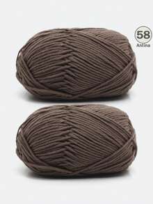 1/2支 5股混色乳白色腈纶纱线，50克/支，柔软多用途，中等粗细的乳白色纱线 - 非常适合手工编织、手工织造、DIY工艺品，可用于DIY钩编包、手提袋、围巾、帽子、毛衣、衣服、拖鞋、鞋子、玩偶、靠垫、钩编毯子、手工钩编项目、DIY小礼物、情人节礼物。