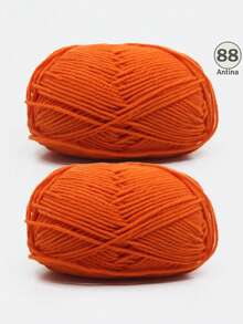 1/2支 5股混色乳白色腈纶纱线，50克/支，柔软多用途，中等粗细的乳白色纱线 - 非常适合手工编织、手工织造、DIY工艺品，可用于DIY钩编包、手提袋、围巾、帽子、毛衣、衣服、拖鞋、鞋子、玩偶、靠垫、钩编毯子、手工钩编项目、DIY小礼物、情人节礼物。