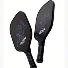 1PC Pickleball Paddle With Textured Glass Fiber Grip Surface, For Maximum Spin And Control With Added Power - Polypropylene Honeycomb Core Pickleball Racket