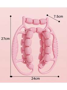 Muskelentspannungsmassagegerät, Schlankheitsring für Beine, Beintrainer mit Klemme, Yoga-Rad, Beinmassagegerät, Bein-Schönheitsgerät - Orange - Übersicht 9