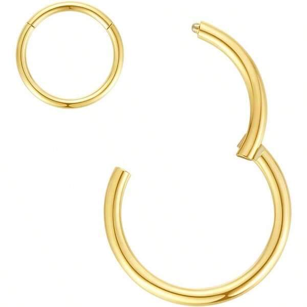 ORANGELOVE Allergnose Rings 20G 18G 16G 14G 12G 10G 8G 316l Bisutería de Septo Anillo de segmento Bisagra riz Anillo de labios riz Helix Cartílago