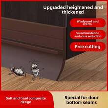 Silicone Door Bottom Seal Strip - Self-Adhesive Soundproof Insulation Weatherstrip, Windproof, Noise Reduction, Dustproof, Waterproof - Multicolor - View 2