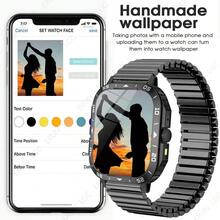 Unisex Smart Watch - Wireless Calling/Messaging, Multiple Sports Modes, Remote Camera, Fitness Tracker, Compatible With Android & IOS, USB Charging, Alloy Case/Silicone Band, Fashionable & Modern, Clear Display Screen, Perfect Gift For Men/Women/Lover/Parents - Multicolor - View 9