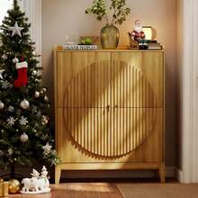 LVSOMT Narrow Wooden Shoe Cabinet With Grooves, Modern Shoe Cabinet With 2 Flaps, Narrow Shoe Cabinet With 2 Shelves, Shoe Chest For Entrance, Hallway, Corridor, 80 X 25 X 100 Cm - màu nâu - Xem 11