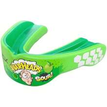 Shock Doctor - Protector bucal de gel Max Power, protectores bucales con sabor para deportes, fútbol, lacrosse, hockey, baloncesto, protector bucal  para jóvenes y adultos(Adulto Ojivas Manzana Verde Agrio) - Multicolor - Ver 1