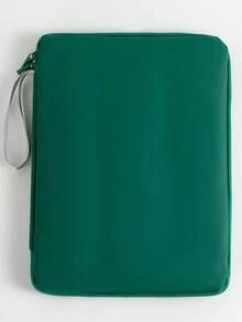 Una bolsa de transporte manual para tableta, una bolsa de almacenamiento de tableta simple y de moda, una bolsa de estuche interior portátil y resistente al agua, una bolsa de computadora de PU de 11 pulgadas y 13 pulgadas adecuada para uso en el hogar, viajes, vacaciones y la escuela - Multicolor - Ver 14