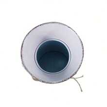 Vintage Iron & Rope Tied "This Is Us" Slogan Decor, Distressed Gray & White Finish, Versatile As Flower Vase For Dried Flowers/Eucalyptus Or Storage Jar, Fits Minimalist, Scandinavian Home Decor, Practical & Decorative - Four Seasons Double-eared Teapot 1 - View 8