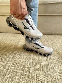 Men's Reflective Sneakers, Ultra Comfortable, Sole With System, Various Colors From Size 38 To 43, High Resistance For Sports And Gym - camaleón blanco - Ver 3