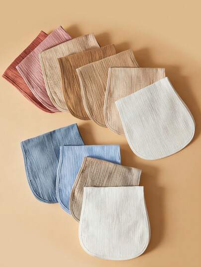 4条装大号20英寸x10英寸纯棉纱布婴儿拍嗝巾，高吸水性且柔软，适合新生儿、男孩和女孩使用。