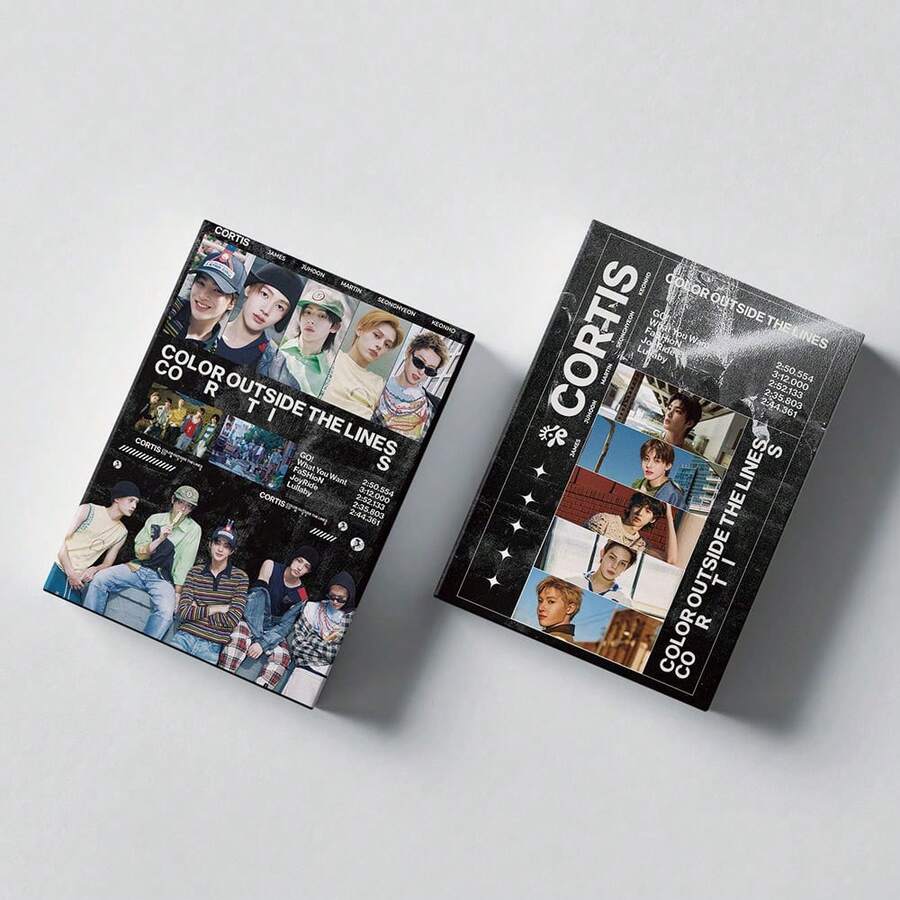 55PCS CORTI S Mini Photo Card Set, HD LOMO Collectible Cards, MartinZhao Yufan . Kim Jong-Un . An Qianhao Fan Support Photocards, Custom Made Idol Card Decoration Set, KPOP Style Mini Cards For Journal Scrapbook Display, Pop Music Memorabilia, Birthday & Holiday Gift For Fans - Multicolor - View 1