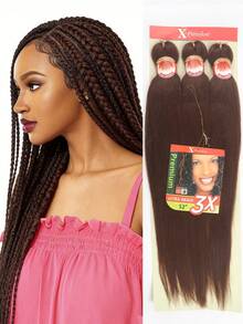 26-Inch 3 Packs Pre-Stretched Braiding Hair Extensions, PremiumSynthetic Yaki Texture Crochet Hair Extensions For Women, Ltch-Free &Heat-Responsiv - Black - View 10