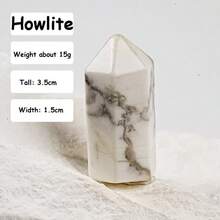 قطعة واحدة من نقطة البلورة الشفائية الطبيعية للديكور المنزلي أو كهدية - متعدد الألوان - مشاهدة 15