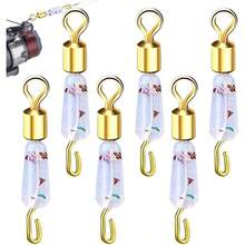 Clips de, Snap Swivels Doble 6X Silicona Safty Interlock Snaps Leader Lure Connector - Snaps de Anti - withing, Silicona, Enclavamiento de  Lder del Conector de seuelos RUPS R - Camuflaje - Ver 9