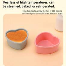 1 Set Baking Accessories - Silicone Cake Mold Set - Heart Shaped Cake Mold - Baking Tray - Baking Tools Kitchen Gadgets - Kitchen Supplies, Mini 4 Inch Heart Shaped Cake Mold | Silicone Material, Suitable For Air Fryer, Ideal For Baking, Great For Valentine's Day, Birthday And Wedding - Multicolor - View 6