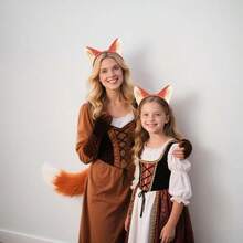 1pc Fox Ear Headband, Furry Animal Ear Headband Made Of Fabric, Costume Accessory For Halloween, Christmas, Back To School Party, Masquerade, Cosplay, Available In 2pcs/3pcs/5pcs/8pcs Sets For Group Gatherings, Parties, Bathroom Decor - Multicolor - View 3