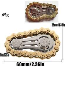 New Creative Car Wheel Gear Chain Finger Spinner Stress Relief Toy For Teens