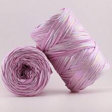 1pc Polyester T-Shirt Yarn For DIY Crafting Crochet And Knitting - Bags,Cushions,Dolls,Baskets,Scarves - Multicolor - View 1