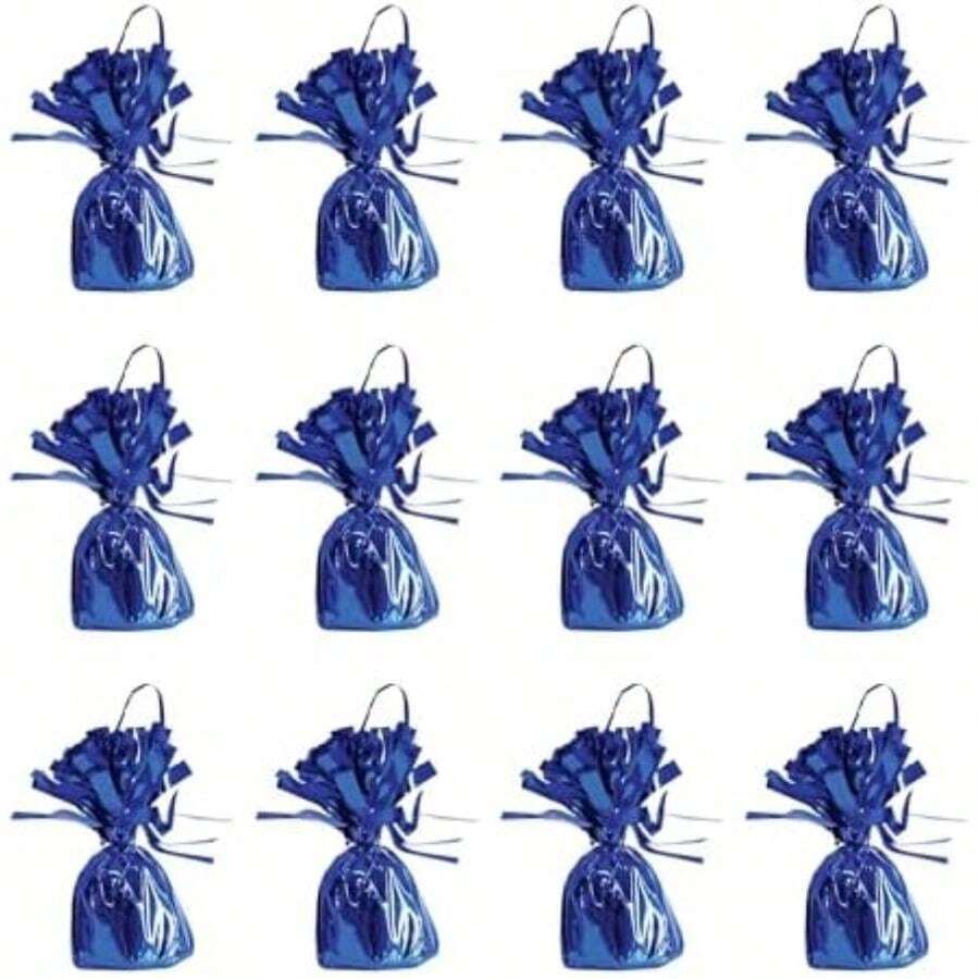 Beistle 50804-W Wrapped Balloon Weights,(Azul) - Multicolor - Ver 1