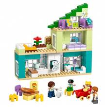 LEGO 乐高得宝小镇3合1现代家庭住宅拼搭玩具套装 - 适合2岁及以上幼儿的益智玩具套装 - 锻炼精细动作技能的学前玩具 - 生日礼物 - 10470 - 10470 - 查看 3