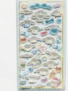 1包卡通贴纸，派对礼品和DIY手工，房间装饰 | 主题贴纸 | 塑料贴纸，派对装饰 | 设计精美，无需电源，是节日礼物、生日礼物、派对礼品、圣诞节、复活节、感恩节、毕业典礼的完美之选 - 彩色 - 查看 6