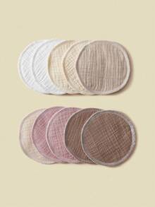 10片装可水洗可重复使用哺乳垫，哺乳妈妈专用乳垫 - 彩色 - 查看 4