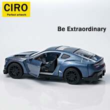 Alloy Artificial Cast Back Toy Car Blue Gray Black Three Sports Car Supercar Model 1:43 Scale Double Door Artificial Design Exquisite Replica Paint Glossy And Bright Adapted To Kidsren And Adults Collection Birthday / Decoration / Best Gift For Men - Xám 1124 - Xem 2