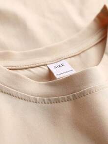 Teen Boy Cartoon Cat And Football Print Crew Neck T-Shirts Spring And Summer Boy's Casual Tee Soft Tops - Apricot - View 5