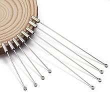 10pcs/Pack Blank Brooch Pins With Rhinestones, DIY Jewelry Making Safety Pins For Clothing, Bags, Accessories