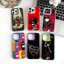 Funda de teléfono Comics Emily The Strange para 11 12 13 14 15 16 17 Pro Max Plus, protector de teléfono con revestimiento - z9 - Ver 3