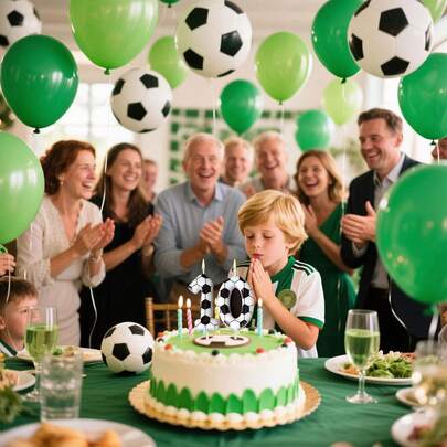 1pc Number 0-9 Football Wax Candles Suitable For Parties, Soccer Decorations With Numbered Flames 0-9, Wax Candle For Use & Events Celebration (Irregular Shape, Base Included)