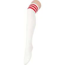 Thigh High Socks Long Over Knee High Socks For Women Casual Athlete Striped Knee High Stocking,36066830 - 紅色 - 查看 1