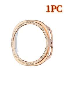 4pcs Shiny Diamond Protective Case, Suitable For Galaxy Watch 8 Screen Protector (40/44mm, Women's), Glitter Rhinestone Hard PC Frame Protective Cover, Fit For Galaxy Watch 8 Protective Case (40/44mm) & Accessories - Galaxy Watch8 44mm - View 7