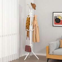 69-Inch Tall Iron Garment Rack, Floor Standing Coat Hanger, Sturdy And Fashionable, Movable And Easy To Assemble, Suitable For Living Room, Entryway, Bedroom, Study, Office - Multicolor - View 2