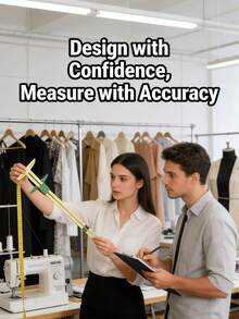 1pc High-Quality 5-In-1 Sliding Ruler, NANCY Professional Sewing Measuring Tool, Made Of Durable Plastic With High Precision. Combines Multiple Measurement Functions, Convenient For Sewing, Tailoring And Patch Cutting. Ergonomic Easy-Grip Handle For Comfortable Home Sewing Operation, Essential For Sewing Enthusiasts And Professional Tailors. Random Color/Style