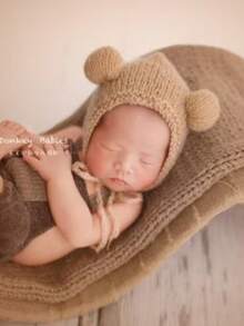 Newborn Photography Prop Handmade Knitted Cute Baby Hat