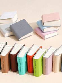 3本迷你方形水彩速写本，5.08x5.08厘米，48张/96页厚纸，仿皮封面 - 绘画艺术用品，空白绘画笔记本，便携式口袋水彩笔记本，适合钓鱼和写生，返校季，学习用品 - 彩色 - 查看 1