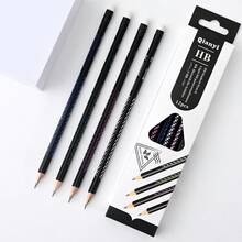 Pre-Sharpened #2 Hb Pencils Pack Of 12 Ergonomic Hexagonal Shape Break-Resistant Non-Slip Surface Wood-Polymer PVC-Free Eraser - Multicolor - View 1