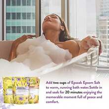Epsom Salt for Soaking, Bath Salts with Lavender & Coconut & Eucalyptus Mint Scent 3 lb, Epsom Salts Bulk Spa Set for Women Relaxing for Christmas Gift 3 lb x 3 Pcs2(default) - Multicolor - Ver 2