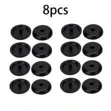 4pcs/8pcs Car Seat Belt Stopper Buckle Limiter - Black - View 5