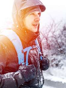 1 Pair Unisex Fashion Autumn/Winter Warm Gloves, Thick Double-Layer Fleece Cold-Proof Touchscreen Gloves, Suitable For Outdoor Sports, Driving, Running, Hiking, Cycling - Multicolor - View 11