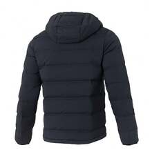 Adidas Chándal para hombre: Chaqueta de plumas con capucha y pantalón. Chaqueta de plumas cómoda, informal y reversible. Pantalón de punto suave, sencillo y cómodo para uso diario, con forro polar. - Blanco y negro - Ver 4