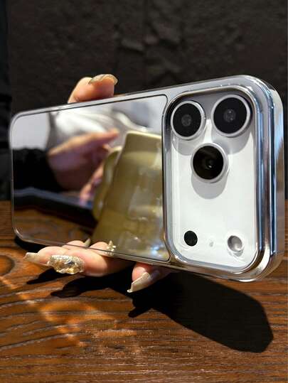 VRNOEI 时尚优雅的镜面手机壳，适用于 16/13/15/14/11/12/17 Pro Max，防震防滑边框后盖，也适用于 17 Air/14/15/16 Plus，手机配件