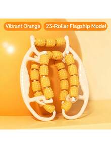 Muskelentspannungsmassagegerät, Schlankheitsring für Beine, Beintrainer mit Klemme, Yoga-Rad, Beinmassagegerät, Bein-Schönheitsgerät - Orange - Übersicht 3