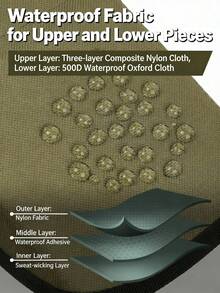 1 Pair Outdoor Hiking Leg Gaiters, Snake Bite Protection Leg Sleeves, Camping Scratch-Resistant Foot Covers, Snow & Sand Proof Shoe Covers