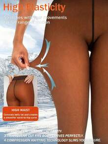 2025 neue thermisch gefütterte transparente Strumpfhose mit einzelnem Schritt, hauteng, warm und bequem. Erhältlich in 3 Standardgrößen und 3 Übergrößen für verschiedene Körpertypen. Entworfen in 5 transparenten Hautfarbtönen für bessere Passform, Komfort und Wärme.