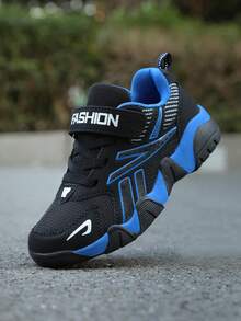 1 par de zapatillas con cordones de malla transpirable para adolescentes, zapatillas de correr de caña baja para chicos adolescentes, zapatos ligeros y de moda para estudiantes, adecuados para primavera, verano, otoño e invierno