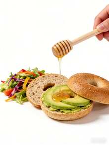 1pack/10pcs Honey Dipping Sticks, Wooden Honey Stirring Sticks, Honey Spoons, Milk Coffee Tea Spoon Extractor Long Handle Honey Stirring Kitchen Tools, Honey Dipping Sticks, Wooden Honey Dipping Sticks, Wooden Honey Spoons, Creative And Practical